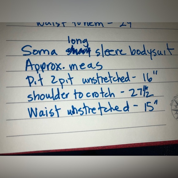 Soma Body NEW ribbed white bodysuit long sleeve bra support sz M medium NWT - Picture 11 of 11